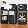 Custom Photo Forever In My Heart, My Sweet Friend - Memorial Personalized Custom Leather Flip Wallet Phone Case - Sympathy Gift For Pet Owners, Pet Lovers
