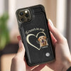 Custom Photo Forever My Companion - Memorial Personalized Custom Leather Flip Wallet Phone Case - Sympathy Gift For Pet Owners, Pet Lovers