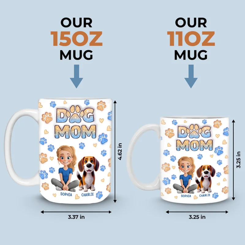 Home Is Where The Fur Sticks To Everything - Dog & Cat Personalized Custom 3D Inflated Effect Printed Mug - Gift For Dog Lovers, Cat Lovers