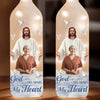 Custom Photo Held By God, Remembered By Me - Memorial Personalized Custom Bottle Lamp - Sympathy Gift For Family Members