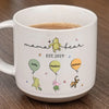 Un cadeau attentionné pour celui qui aime dans tous les rôles - Tasse en poterie imprimée personnalisée pour la famille - Cadeau pour maman, grand-mère