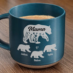 Let Her Know Her Love Grows With Every Generation - Family Personalized Custom Printed Pottery Mug - Gift For Mom, Grandma