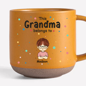 Parce que chaque grand-mère mérite un peu plus d'amour - Tasse en poterie personnalisée imprimée pour la famille - Cadeau pour maman, grand-mère