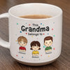 Parce que chaque grand-mère mérite un peu plus d'amour - Tasse en poterie personnalisée imprimée pour la famille - Cadeau pour maman, grand-mère