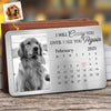 Photo personnalisée « Toujours dans mon cœur, pour toujours mon ami » - Carte portefeuille personnalisée en aluminium commémorative - Cadeau de condoléances pour les propriétaires d'animaux et les amoureux des animaux
