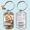 Photo personnalisée « Le moment où tu es devenue ma maman » - Porte-clés personnalisé pour la famille - Cadeau pour la fête des mères, la baby shower, la première maman