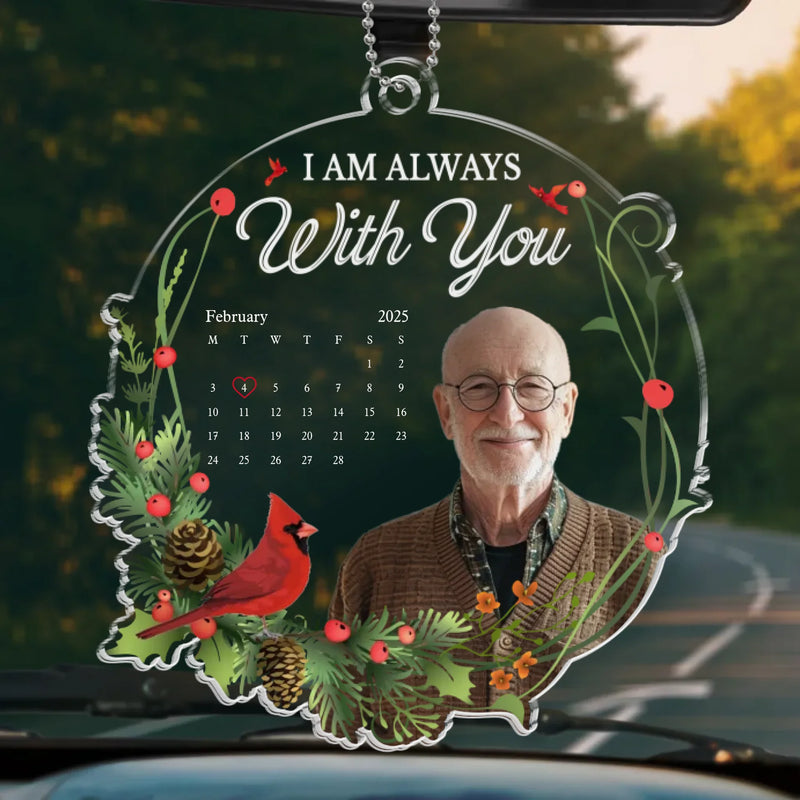 Custom Photo A Heart So Loved Is Never Lost - Memorial Personalized Custom Car Ornament - Acrylic Custom Shaped - Sympathy Gift For Family Members
