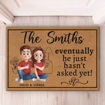 Our Love Is The Adventure That Makes Life Extraordinary - Couple Personalized Custom Home Decor Decorative Mat - House Warming Gift For Husband Wife, Anniversary