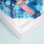 Mother And Daughter Forever Linked Together - Family Personalized Custom Flower Shadow Box - Gift For Mom, Daughter