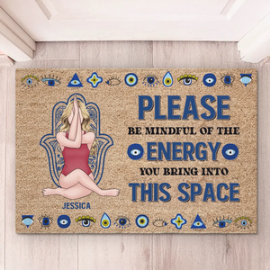 Le yoga est ma thérapie ! Tapis décoratif personnalisé pour la maison ! Cadeau de pendaison de crémaillère pour les amateurs de yoga.