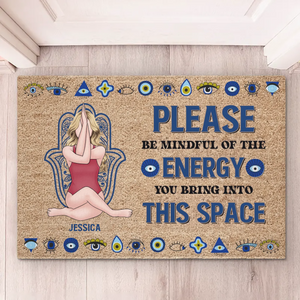 Le yoga est ma thérapie ! Tapis décoratif personnalisé pour la maison ! Cadeau de pendaison de crémaillère pour les amateurs de yoga.