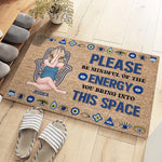 Yoga Is My Therapy - Yoga Personalized Custom Home Decor Decorative Mat - House Warming Gift For Yoga Lovers