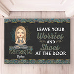 Good Vibes Only - Yoga Personalized Custom Home Decor Decorative Mat - House Warming Gift For Yoga Lovers