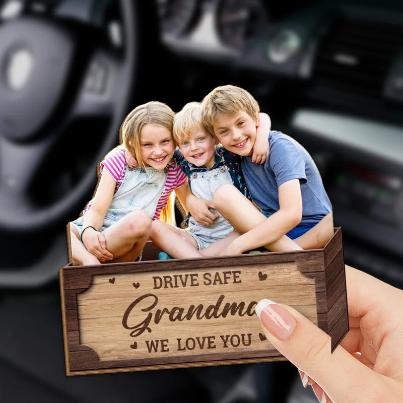 Custom Photo Together We Make A Family - Family Personalized Custom Car Visor Clip - Mother's Day, Gift For Grandma