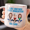 A Tiny Version Of Mom - Family Personalized Custom Marble Mug - Gift For Mom, Daughter