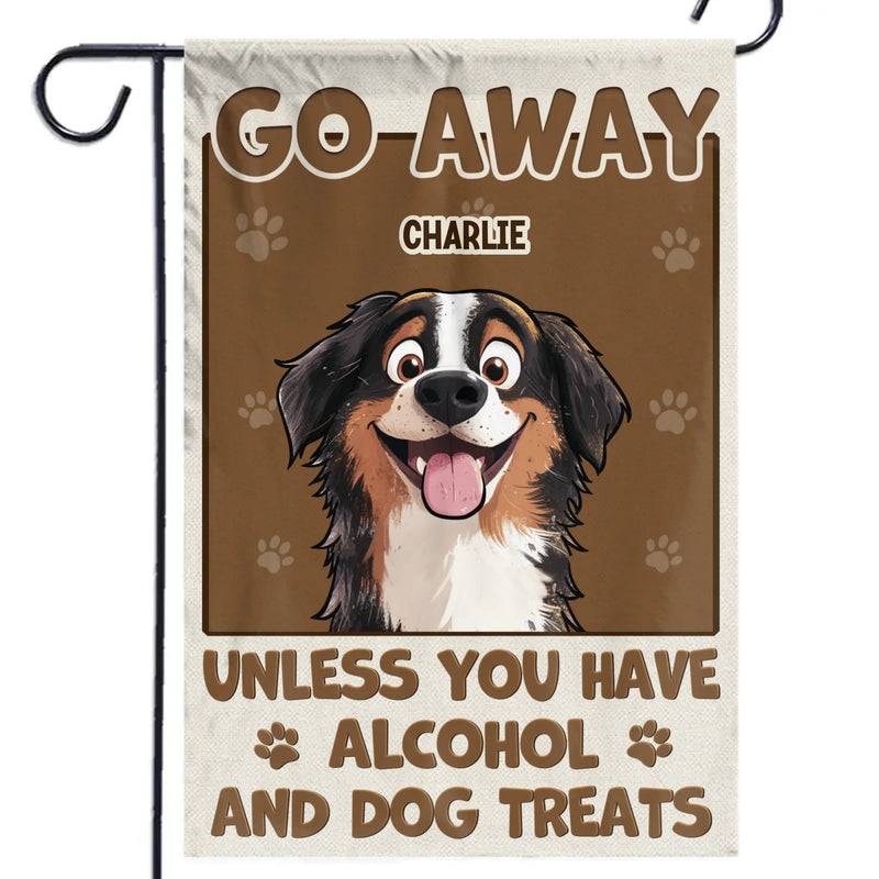 Entry Fee, One Drink And A Bag Of Treats - Dog Personalized Custom Flag - Gift For Pet Owners, Pet Lovers