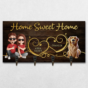 Une jolie façon de garder vos clés et vos souvenirs à portée de main - Porte-clés personnalisé pour la maison, porte-clés - Cadeau de pendaison de crémaillère pour les membres de la famille, les propriétaires d'animaux et les amoureux des animaux.