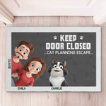 In A World Full Of Chaos, Cats Bring Peace - Cat Personalized Custom Home Decor Decorative Mat - House Warming Gift For Pet Owners, Pet Lovers
