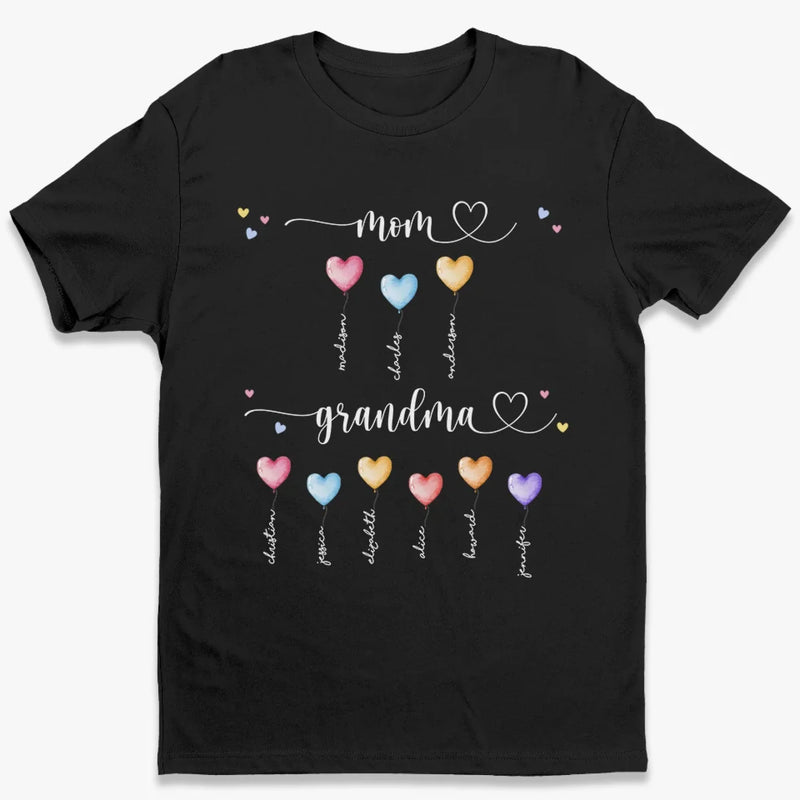 Perfect For The Mom Or Grandma Who Holds Your Heart - Family Personalized Custom Unisex T-shirt, Premium T-shirt, Hoodie - Gift For Mom, Grandma