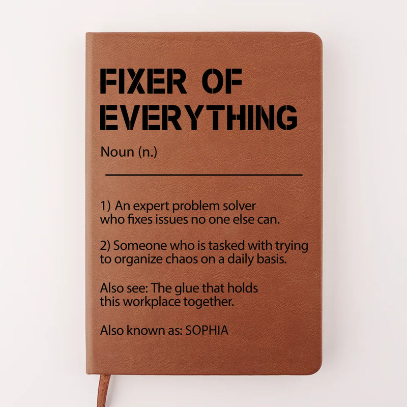 Also Known As - Coworker Personalized Custom Leather Journal - Appreciation, Retirement Gift For Coworkers, Work Friends, Colleagues