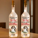 Custom Photo A Loyal Friend, A Love So Pure - Memorial Personalized Custom Bottle Lamp - Sympathy Gift For Pet Owners, Pet Lovers