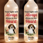 Custom Photo A Loyal Friend, A Love So Pure - Memorial Personalized Custom Bottle Lamp - Sympathy Gift For Pet Owners, Pet Lovers