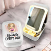 Shine Like You Mean It - Family Personalized Custom Jewelry Box LED Makeup - Gift For Yourself, Best Friends, Siblings, Family Members