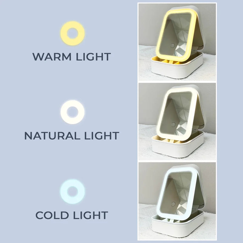 Shine Like You Mean It - Family Personalized Custom Jewelry Box LED Makeup - Gift For Yourself, Best Friends, Siblings, Family Members