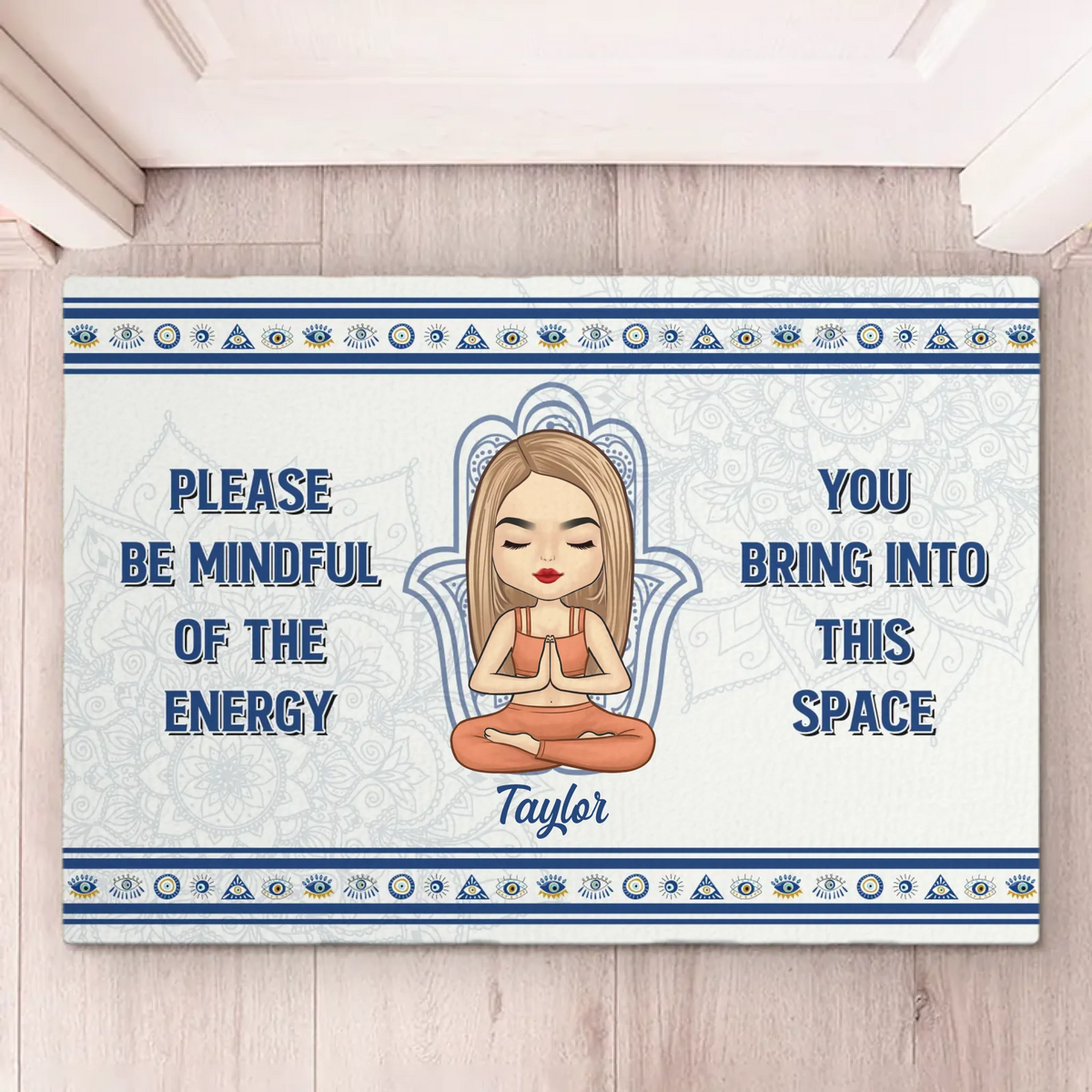 Find Your Balance, Find Yourself - Yoga Personalized Custom Home Decor Decorative Mat - House Warming Gift For Yoga Lovers