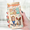 L'amour d'une maman à fourrure est éternel - Tasse en verre personnalisée pour chien et chat, tasse à café glacé - Cadeau pour les propriétaires d'animaux et les amoureux des animaux