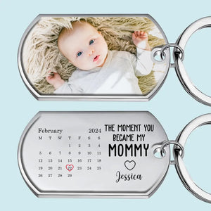 Porte-clés personnalisé avec photo « Ma mère est la meilleure » - Cadeau pour la fête des mères, la naissance ou la première maman
