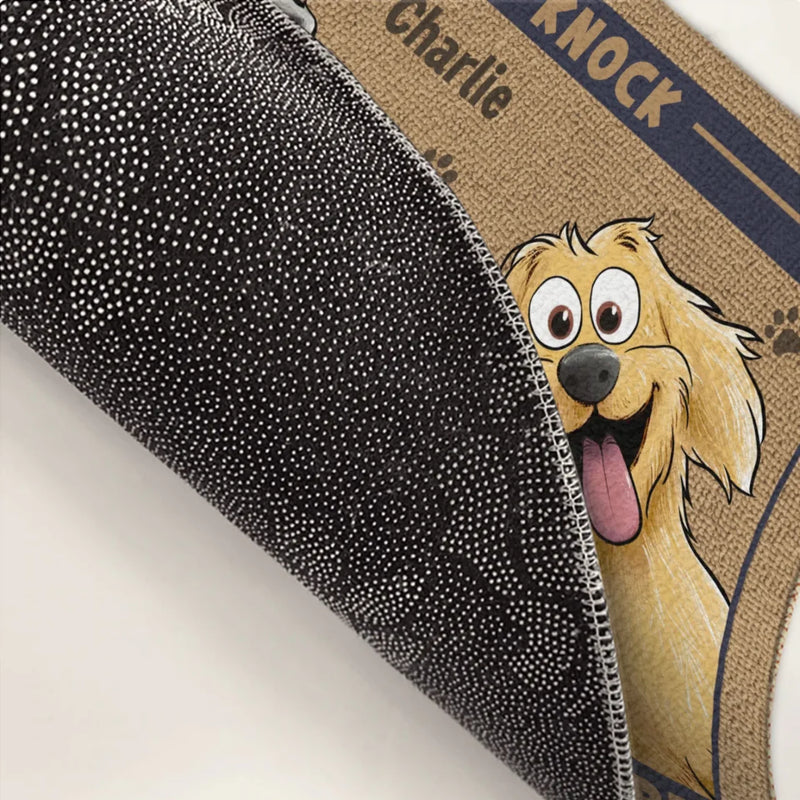 Our Security System Runs On Treats - Dog Personalized Custom Home Decor Decorative Mat - House Warming Gift For Dog Lovers, Pet Lovers
