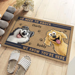 Our Security System Runs On Treats - Dog Personalized Custom Home Decor Decorative Mat - House Warming Gift For Dog Lovers, Pet Lovers