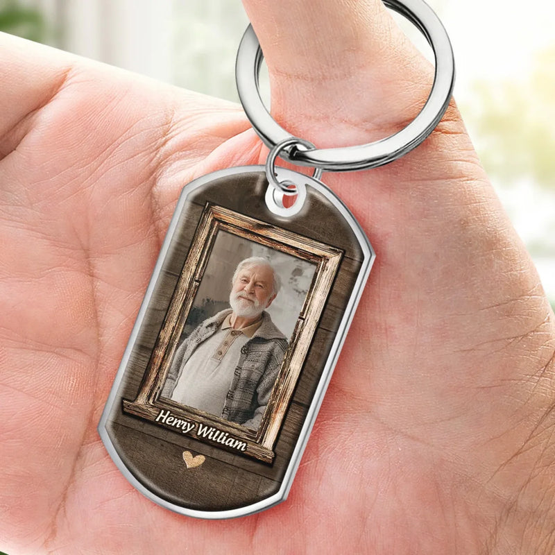 Custom Photo Your Spirit Shines On - Memorial Personalized Custom Keychain - Sympathy Gift For Family