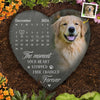 Photo personnalisée aimée au-delà des mots, regrettée au-delà de toute mesure - Pierre commémorative personnalisée en forme de cœur - Cadeau de condoléances pour les propriétaires et les amoureux des animaux