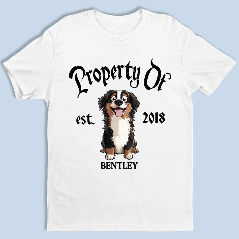 Property Of My Dog - Dog Personalized Custom Unisex T-shirt, Premium T-shirt, Hoodie - Gift For Pet Owners, Pet Lovers