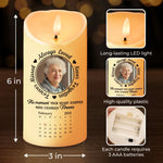 Custom Photo Your Loved One Is Now Your Guardian Angel - Memorial Personalized Custom LED Candle - Sympathy Gift For Family