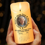 Custom Photo Your Loved One Is Now Your Guardian Angel - Memorial Personalized Custom LED Candle - Sympathy Gift For Family