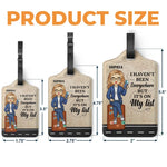 Travel Far, Live Fully - Travel Personalized Custom Luggage Tag - Holiday Vacation Gift, Gift For Adventure Travel Lovers