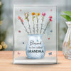 Love Is The Flower You've Got To Let Grow - Family Personalized Custom Rectangle Shaped Acrylic Plaque - Gift For Mom, Grandma