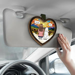 Gone From My Side, But Never From My Heart - Dog Personalized Custom Car Visor Clip - Gift For Dog Lovers