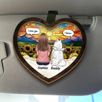 Gone From My Side, But Never From My Heart - Dog Personalized Custom Car Visor Clip - Gift For Dog Lovers