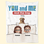Just Us And The Paws We Love - Dog Personalized Custom Blanket - Gift For Pet Owners, Pet Lovers