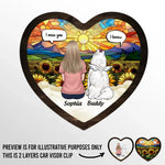 Gone From My Side, But Never From My Heart - Dog Personalized Custom Car Visor Clip - Gift For Dog Lovers