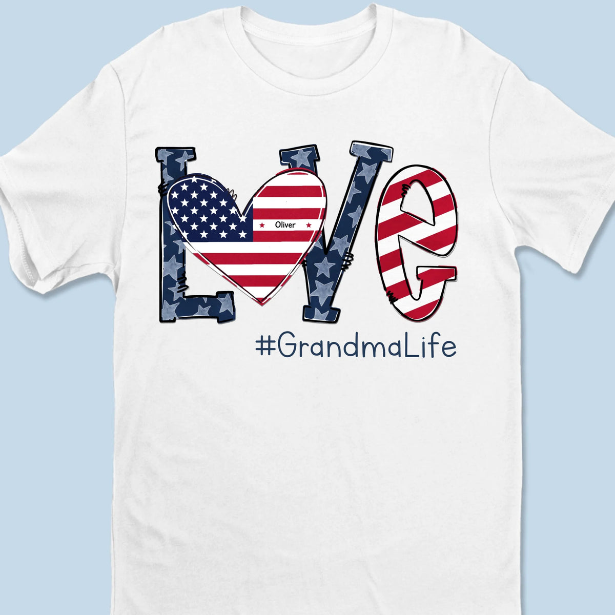 Your Love Is The Heart Of Our Home - Family Personalized Custom Unisex T-shirt, Premium T-shirt, Hoodie - 4th Of July, Mother's Day, Gift For Mom, Grandma