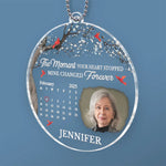 Custom Photo Your Love Lives On In Us - Memorial Personalized Custom Car Ornament - Acrylic Custom Shaped - Sympathy Gift For Family