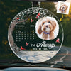 Custom Photo Best Friend Is Never Forgotten - Memorial Personalized Custom Car Ornament - Acrylic Custom Shaped - Sympathy Gift For Pet Owners, Pet Lovers
