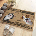 Treats Or Be Gone - Dog & Cat Personalized Custom Home Decor Decorative Mat - House Warming Gift For Dog Lovers, Cat Lovers