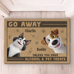 Treats Or Be Gone - Dog & Cat Personalized Custom Home Decor Decorative Mat - House Warming Gift For Dog Lovers, Cat Lovers