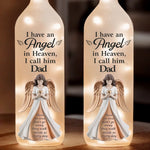 Gone But Never Forgotten - Memorial Personalized Custom Bottle Lamp - Sympathy Gift For Family